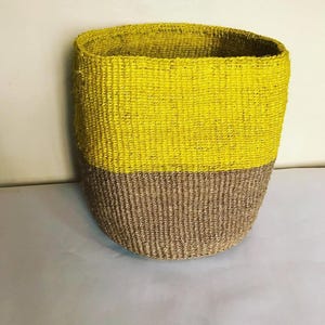 Sisal planter basket,African woven planter HandmadeBoho planter,natural fiber storage basket,Kenyan home decor,Eco gift,kiondo,sisal bag