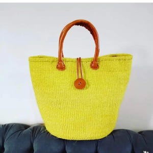Sisal basket,Large African Sisal Basket,Handmade Storage Basket,Boho Decor Organizer,Woven Basket from Kenya,Eco-friendly homedecor,kiondo