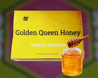 Queen Raw Golden Honey Packs 12