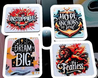 Dream Big Be Fearless Hope Anchors Soul Mouse Pad