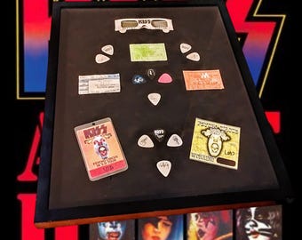 KISS Band Framed Picks VIP Load Passes Farewell Psycho Circus Alive World Wide Tours