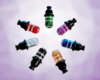 Sneak A Toke Aluminum Spiral Etched Bullet Pipe With Soft Mouthpiece