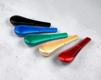 Magnetic Metal Hand Pipe Removable Lid Compact Design