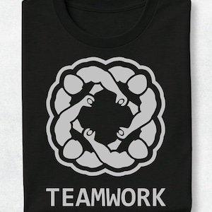 Hidden Adult Joke Shirt: Teamwork Collaboration Design, Minimalist Graphic 18+ Team Spirit Gift