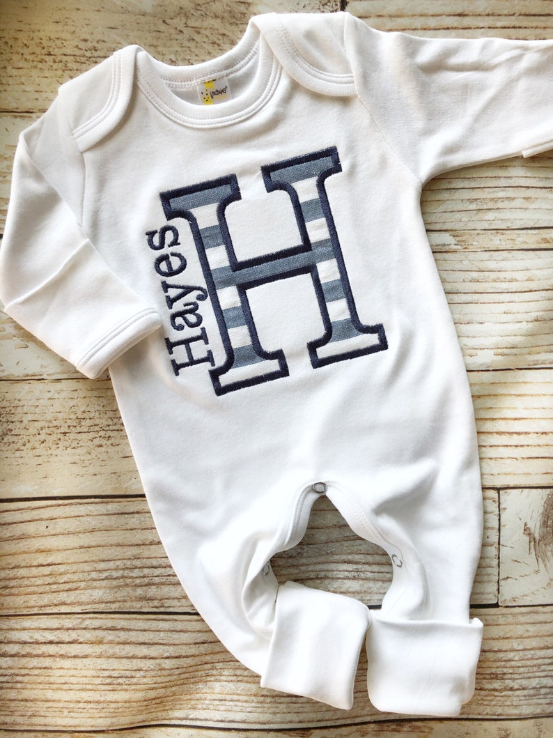 Personalized Baby Romper and Hat Set Custom Infant Boy Coming Etsy