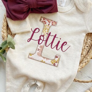 Baby Girls Winter Romper Floral Embroidery Hat Set