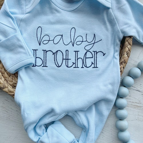 Baby Brother Coming Home Outfit Little Brother Hospital Etsy