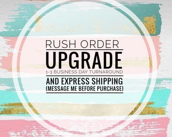 Rush listing Fedex express upgrade - please message before purchase