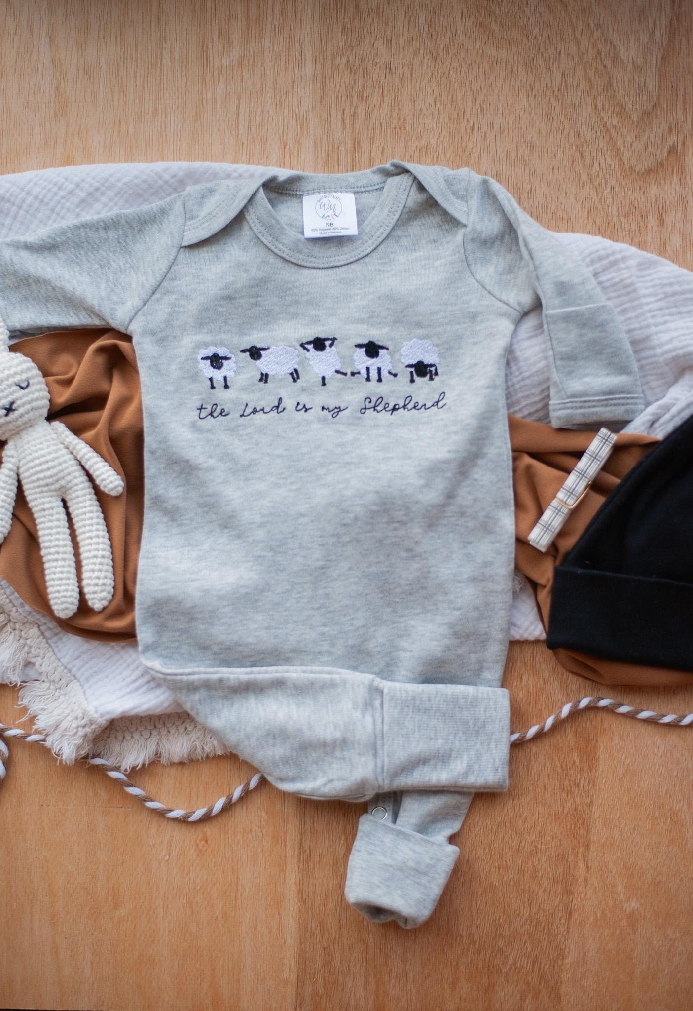 Baby Boy Easter Outfit Gray Romper with handmade hat custom gender neutral coming home outfit baby shower gift Easter Bunny