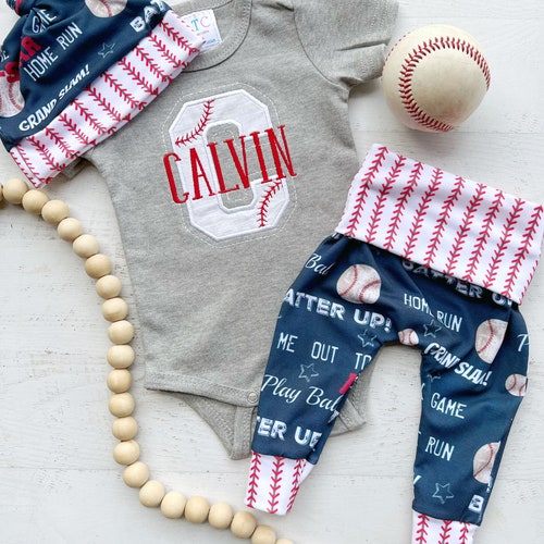 Personalized Baseball Newborn Coming Home Outfit Baseball Etsy