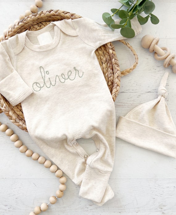 Personalized newborn onesie and hat hotsell