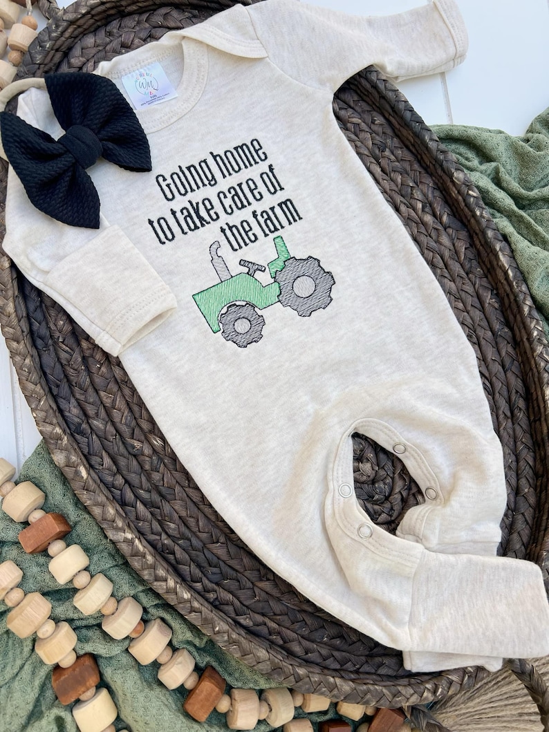 Baby Girl Outfit Cute Going Home Newborn Baby Outfit Cowgirl Farm Girl