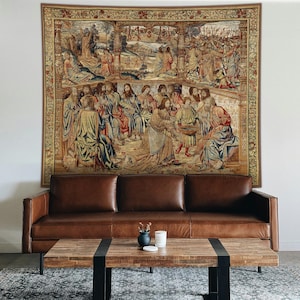 Het voetwastapijt | 16e-eeuwse Vlaamse bijbelse kunst #122