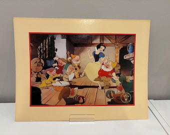 Vintage 1994 Snow White Lithograph, Disney Store Collectible