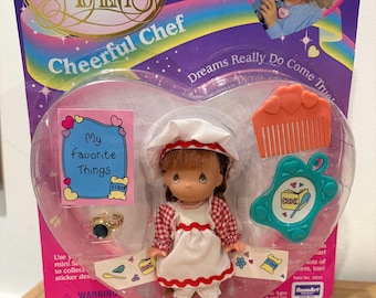1996 Precious Moments Cheerful Chef Doll: RoseArt “Dreams Come True,” 4”