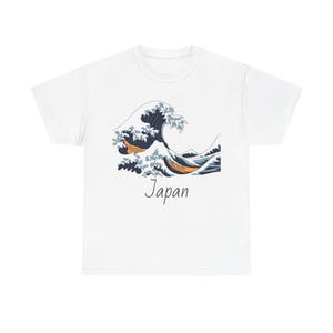 Vintage Japanese Wave Tee, Ocean Beach T-Shirt, Retro Asian Art Shirt, Men Women Fashion Top, Coastal Vibes Gift