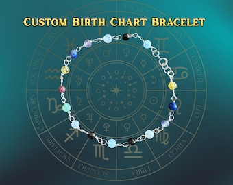Geburtskarte Edelstein Armband