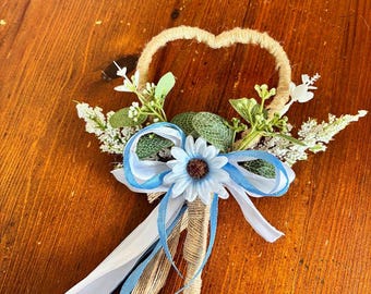 Personalisierter Trockenblumen Hochzeits-Zauberstab | Herz, Kreis, Mond, Stern Formen | Romantisches Andenken