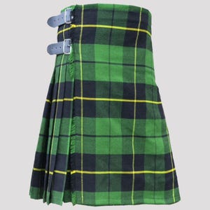 Schottische handgefertigte Wallace Jagd Premium Tartan 8 Meter Kilt für Männer - von Kilts-Nabe