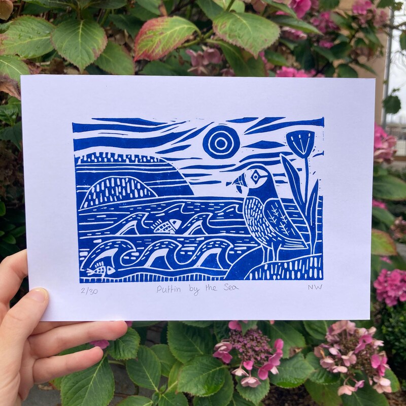 Lino Prints - Etsy UK