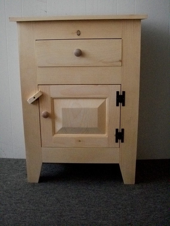 Items similar to Small Pine Unfinished Pie Safe/ End Table Handcrafted