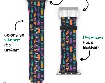 Cocktail Apple Watch Band: Bartender Mixologist Gift