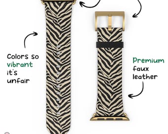 Zebra Print Apple Uhrenarmband: Uhrenarmband Tier