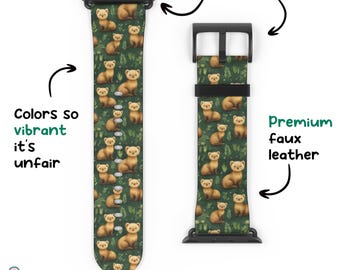 Marten Apple Watch Band, Pine Marten Wildlife Animal Nature Lover Gift