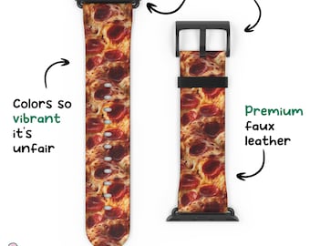 Tasty Pepperoni Pizza Apple Watch Band