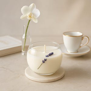 Vanilla Soy Candle – Handmade Scented Candle, Eco Friendly Wax, Vanilla Candle Gift, Natural Home Fragrance, Soy Vanilla Jar Candle