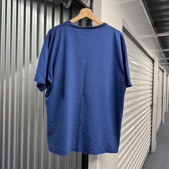 Vintage 90’s Nike Blue Cotton Casual Athletic T-S… - image 4