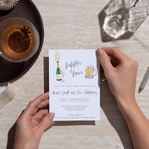 Bubbles & Brews | Couples Shower Invitation | Wedding Shower