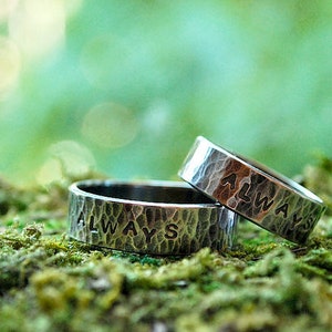 Wedding bands - Always and Forever ring Set