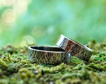 Wedding bands - Always and Forever ring Set