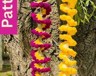 Patroon gehaakt windspinner | Bloeiende spiralen