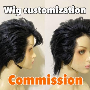 Wig commission/customization/Pharaoh wig/cosplay