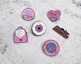 Charming Enamel Pins with Humorous Slogans, Symbols & Messages – Perfect for Self - Expression, Unique Gifts for Trendsetters