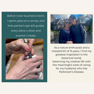 Copper Flower Necklace Handmade Gift Birthday Teen Women Jewelry Boho Pendant Statement Piece Artisan Crafted Daisy Charm Leather Cord image 18