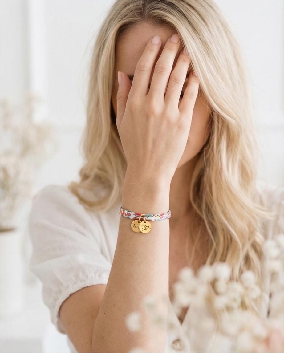 Braccialetti con nome personalizzati, gioielli con lettere e perline, iniziali, regali di nozze, cavigliera, braccialetto con cuore, fatto a mano, impilabile, amicizia - Italia