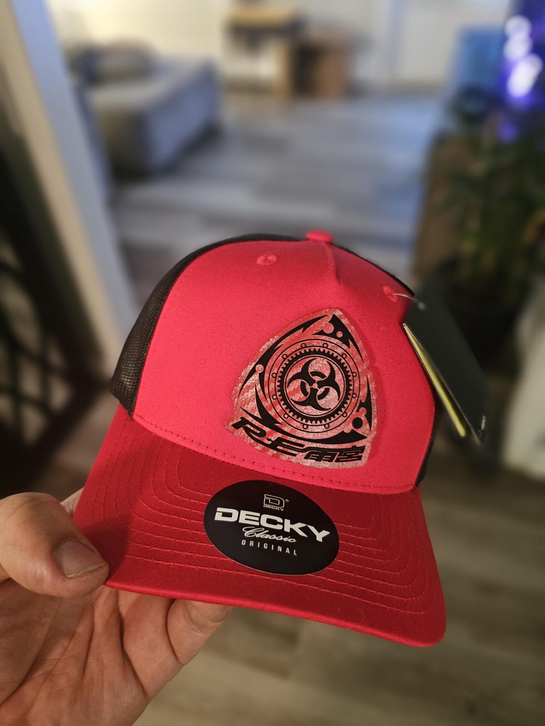 Mazda RX-7 Hat – Red Carbon Fiber Engraved Leather Patch, JDM Rotary ...