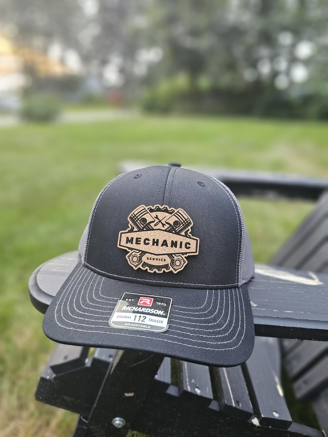 Mechanic Trade Hat – Richardson 112 Trucker Cap With Cork Leather