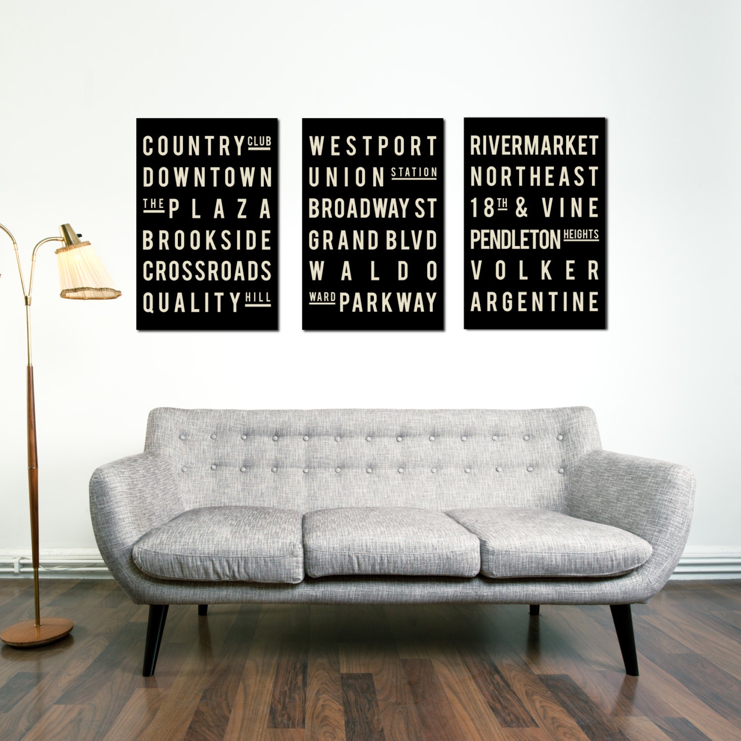 Kansas City Art Typography Poster Christmas Gift Holiday Etsy