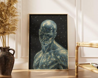 Póster de Silver Surfer – Arte mural de Marvel Comic Galaxy