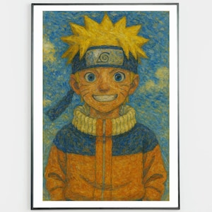 Naruto Poster – Anime Wall Art | Japanese Manga Print | Ninja Room Decor Gift for Anime Fans