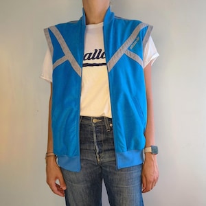 Vintage Adidas Blue Track Vest