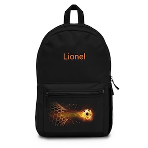 Customized Soccer Backpack, Personalized School Bag for Teens, Back to School Gift, Football Sport Lovers, Custom Team Name, Back to School