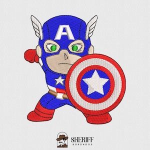 Matriz de Bordado - Capitão América