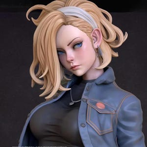 Android 18 - High-Quality 3D STL File - 3D Design for 3D Printer