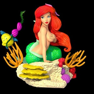 The little mermaid - High-Quality 3D STL File - 3D Design for 3D Printer