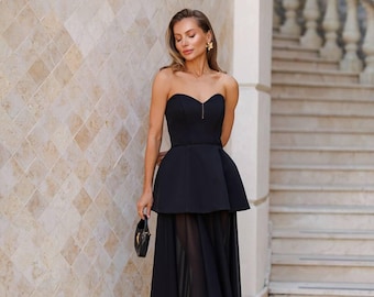 Long Chiffon Corset Formal Prom Dress - Etsy Canada